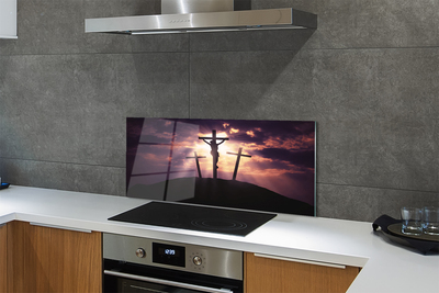 Painel de vidro Jesus a cruz