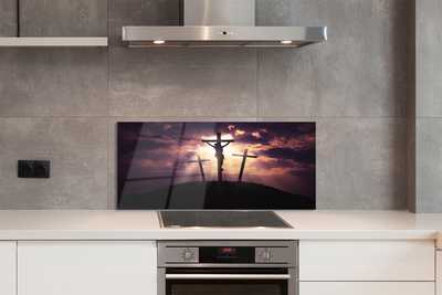 Painel de vidro Jesus a cruz