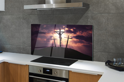 Painel de vidro Jesus a cruz