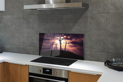 Painel de vidro Jesus a cruz