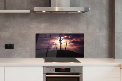 Painel de vidro Jesus a cruz