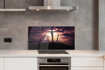 Painel de vidro Jesus a cruz