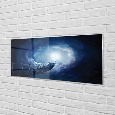 Painel de vidro Céu, nuvens, ponte