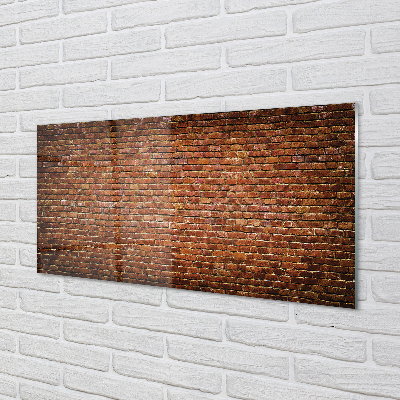 Painel de vidro Parede de tijolos vintage