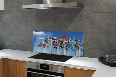 Painel de vidro Várias bandeiras