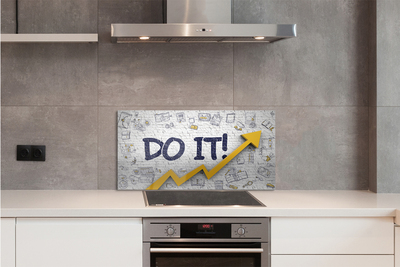 Painel de vidro Faça a inscrição