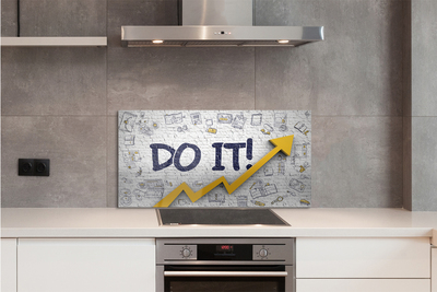 Painel de vidro Faça a inscrição