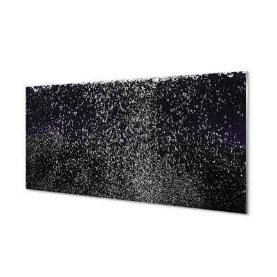 Painel de vidro Gotas de bolhas de água