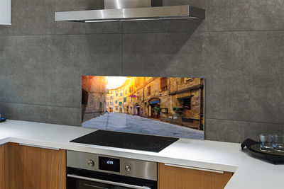 Painel de vidro Edifícios da Rua Itália