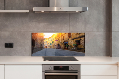 Painel de vidro Edifícios da Rua Itália