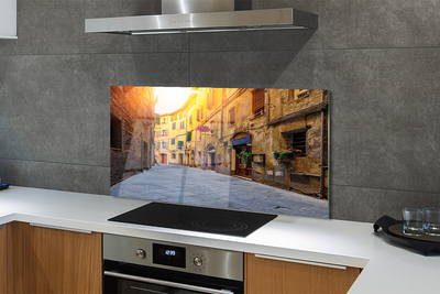 Painel de vidro Edifícios da Rua Itália