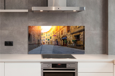 Painel de vidro Edifícios da Rua Itália