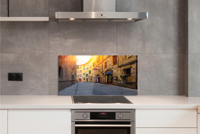 Painel de vidro Edifícios da Rua Itália