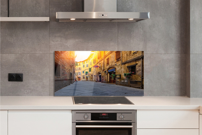 Painel de vidro Edifícios da Rua Itália