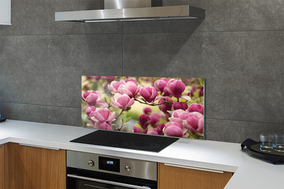 Painel de vidro Flores de árvores