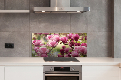 Painel de vidro Flores de árvores