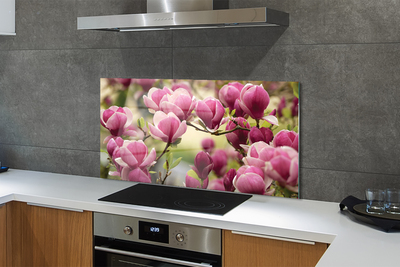 Painel de vidro Flores de árvores