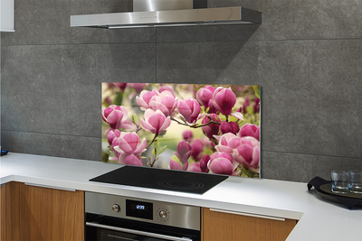 Painel de vidro Flores de árvores