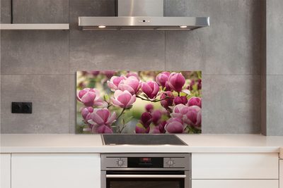 Painel de vidro Flores de árvores