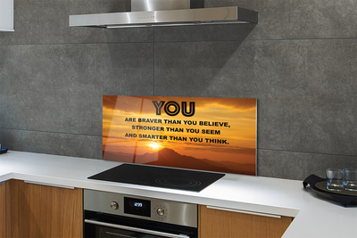 Painel de vidro inscrição do sol