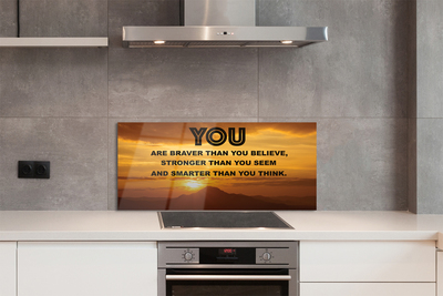 Painel de vidro inscrição do sol