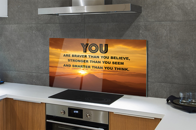 Painel de vidro inscrição do sol