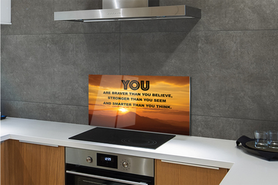 Painel de vidro inscrição do sol