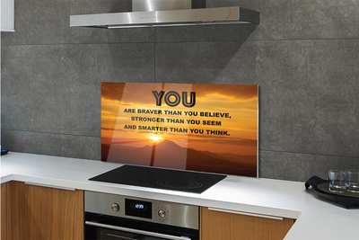 Painel de vidro inscrição do sol