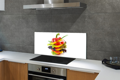 Painel de vidro Alface-pimenta