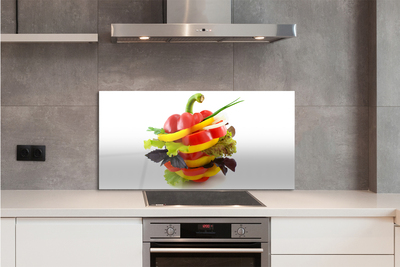 Painel de vidro Alface-pimenta