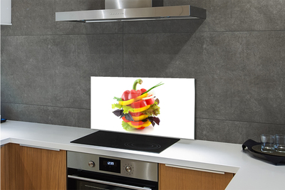 Painel de vidro Alface-pimenta