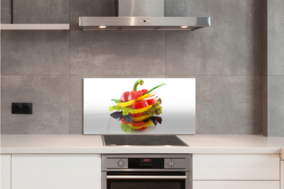 Painel de vidro Alface-pimenta