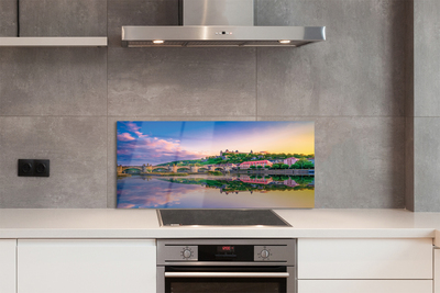 Painel de vidro Alemanha Sunset River