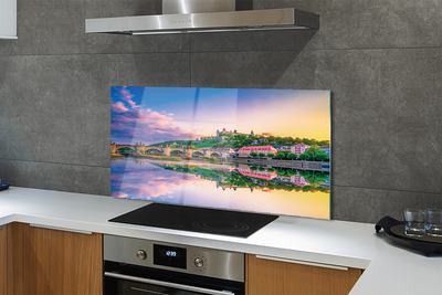 Painel de vidro Alemanha Sunset River