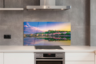 Painel de vidro Alemanha Sunset River