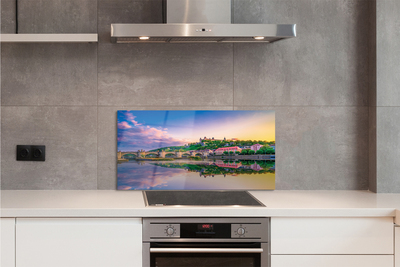 Painel de vidro Alemanha Sunset River