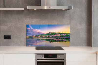 Painel de vidro Alemanha Sunset River