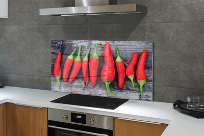 Painel de vidro Pimentões vermelhos