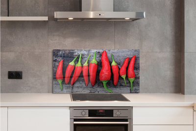 Painel de vidro Pimentões vermelhos
