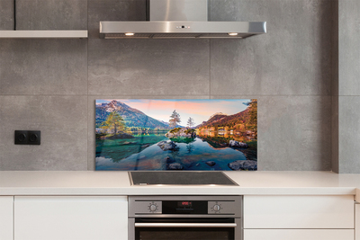 Painel de vidro Alemanha Montanhas Alpes Outono Lago