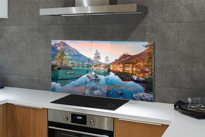 Painel de vidro Alemanha Montanhas Alpes Outono Lago