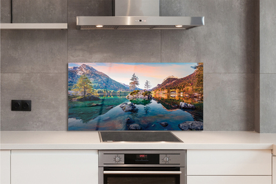 Painel de vidro Alemanha Montanhas Alpes Outono Lago