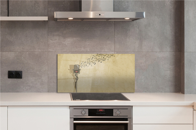 Painel de vidro Microfone musical