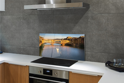 Painel de vidro Pontes do nascer do sol na Itália