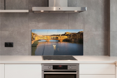 Painel de vidro Pontes do nascer do sol na Itália