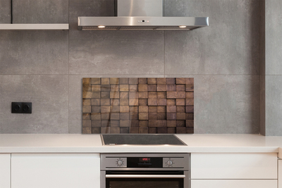 Painel de vidro Grão de madeira de gato