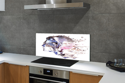 Painel de vidro Imagem do rosto de um homem