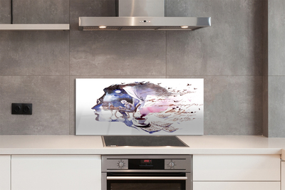 Painel de vidro Imagem do rosto de um homem