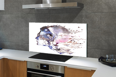 Painel de vidro Imagem do rosto de um homem