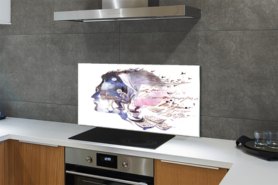 Painel de vidro Imagem do rosto de um homem